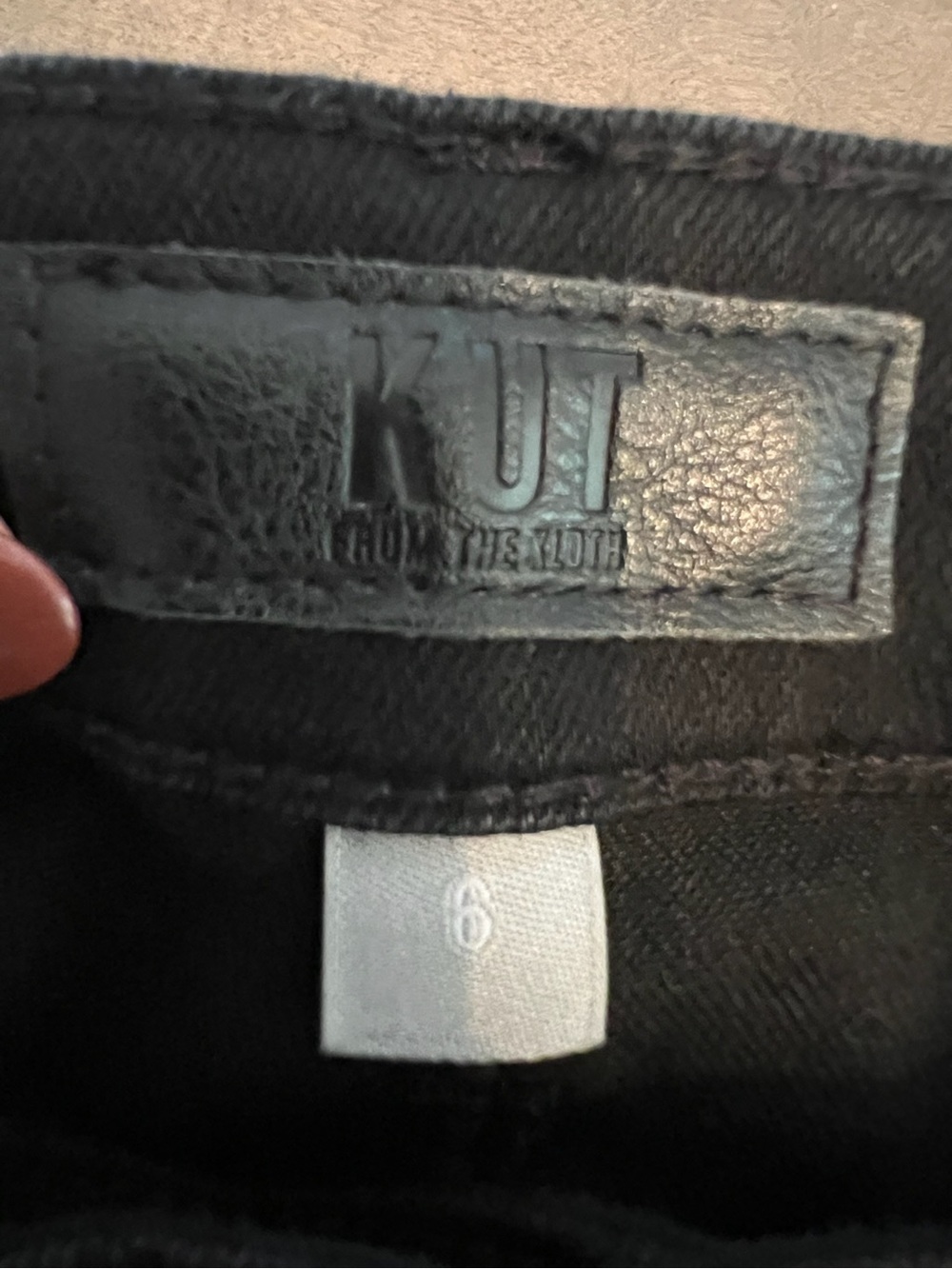 KUT From The Kloth Connie Fab Ab Ankle Skinny Jeans Black 6 - Picture 5 of 7